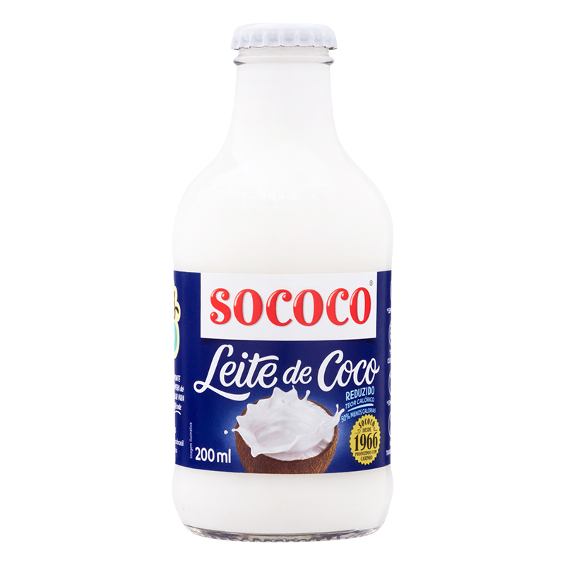 Leite de Coco Sococo Vidro 200ml