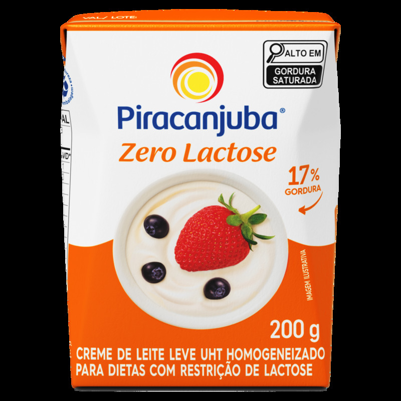 Creme de Leite Piracanjuba Zero Lactose 200GR