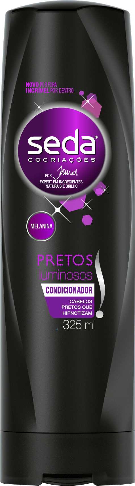 Condicionador Seda Cocriações Pretos Luminosos Frasco 325ml