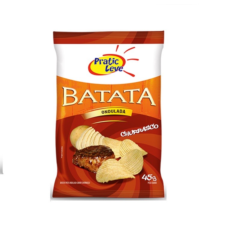 Batata PRATIC LEVE Ondulada Churrasco 45g