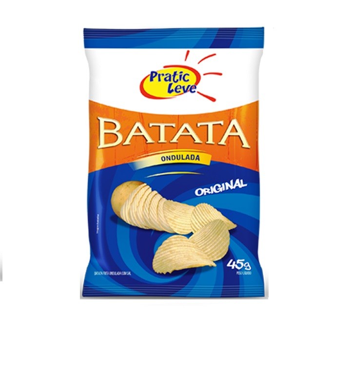 Batata Pratic Leve Ondulada Natural 45g