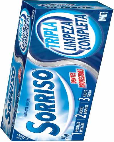 Creme Dental Sorriso Tripla Limpeza Completa Caixa 70g
