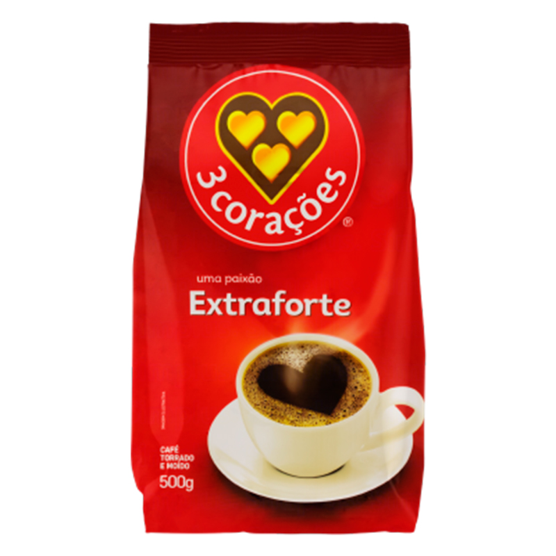 Café 3 CORAÇÕES Pack Extra Forte 500g