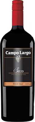 Vinho Brasileiro Tinto Seco Campo Largo Serra Gaúcha Garrafa 750ml