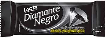 Chocolate ao Leite Lacta Diamante Negro Pacote 20g