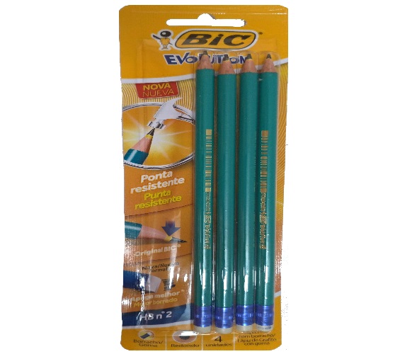 LAPIS BIC EVOLUTION RED C/BOR