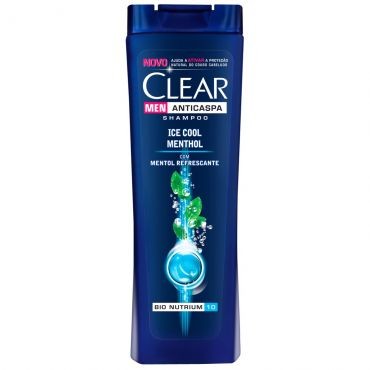 Shampoo Anticaspa Ice Cool Menthol Clear Men Frasco 400ml