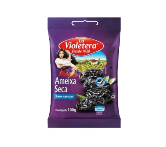Ameixa Seca LA VIOLETERA sem caroço 100g