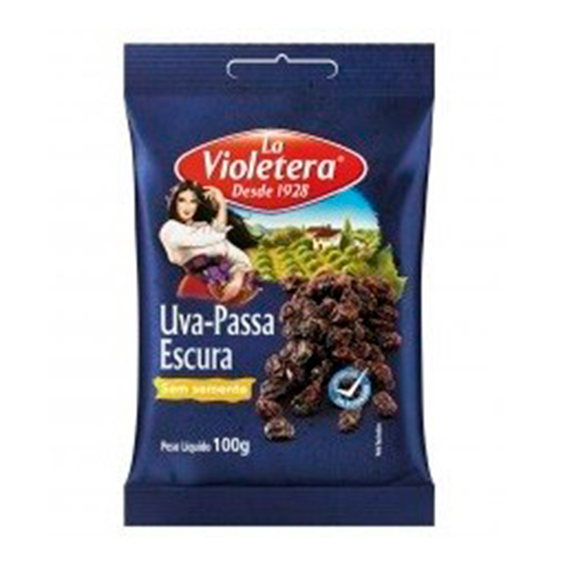 Uva Passa Escura sem Semente La Violetera 100g