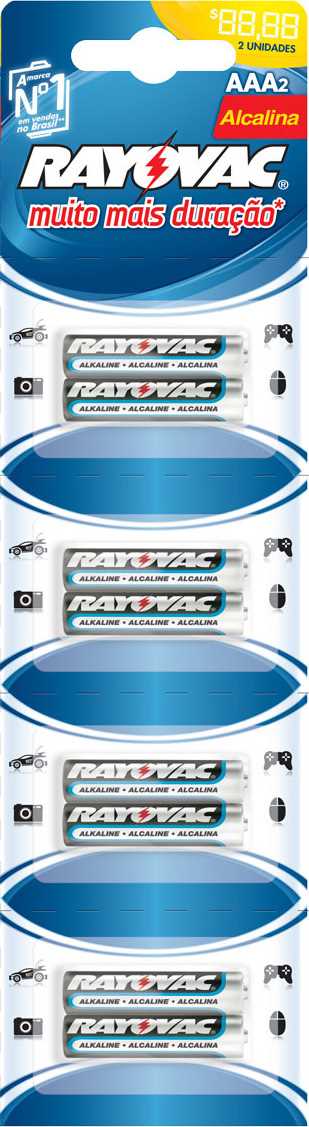 PILHA RAYOVAC ALC AAA2 (ATC) 