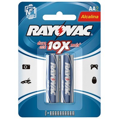 Pilha RAYOVAC AA 2 unidades