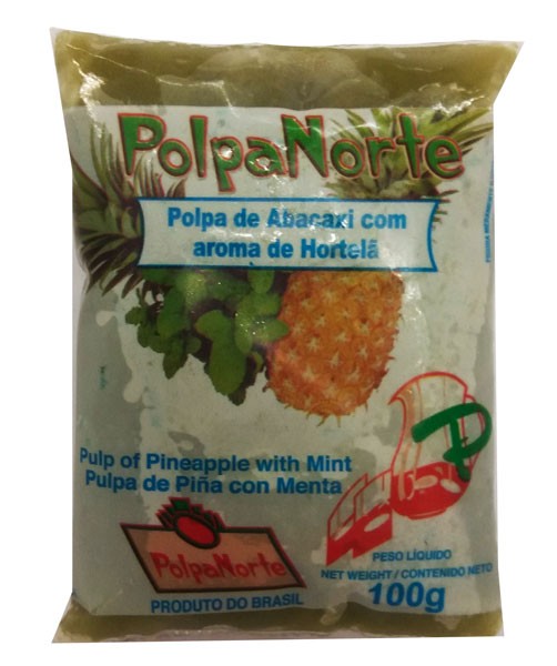 Polpa de Abacaxi com Hortelã Polpa Norte 100g