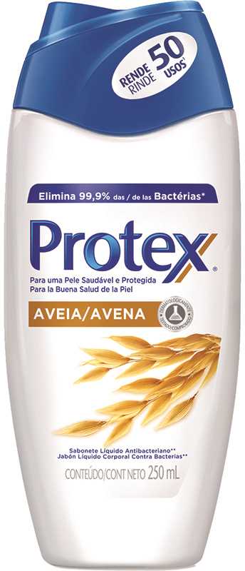 Sabonete Líquido Antibacteriano Aveia Protex Frasco 250ml