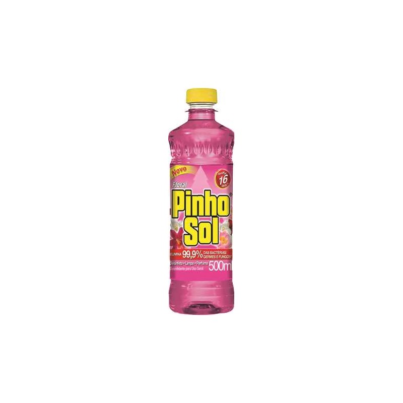 Desinfetante Uso Geral Floral Pinho Sol Frasco 500ml