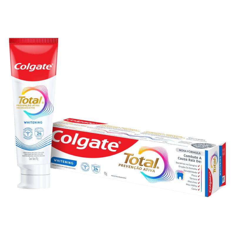 Creme Dental Colgate Total 12 Whitening 90g