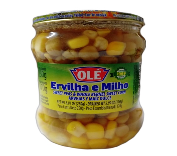 Ervilha e Milho OLÉ  Vidro 200g