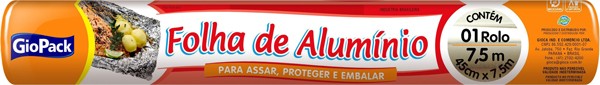 Papel Alumínio GioPack 45cmx5m unidade
