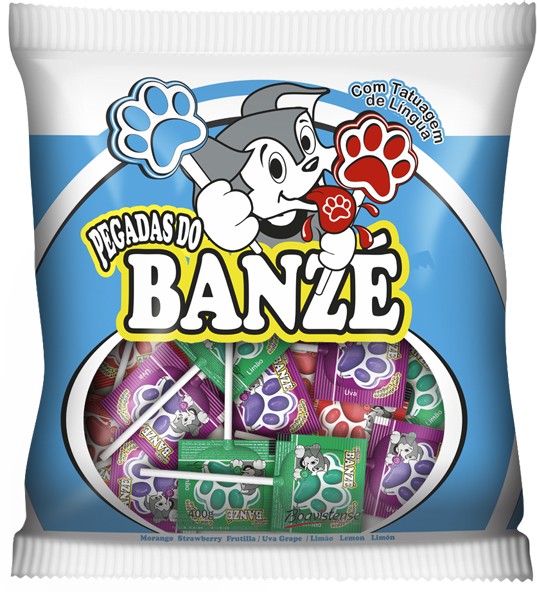 Pirulito BOAVISTENSE Pegadas do Banzé 50 unidades