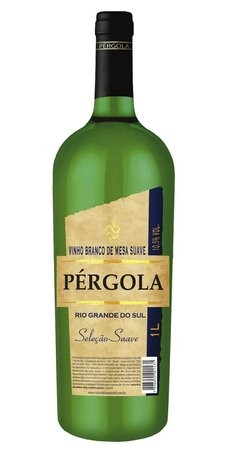 Vinho Brasileiro Branco Suave  Pérgola Bordô Isabel Serra Gaúcha Garrafa 1l