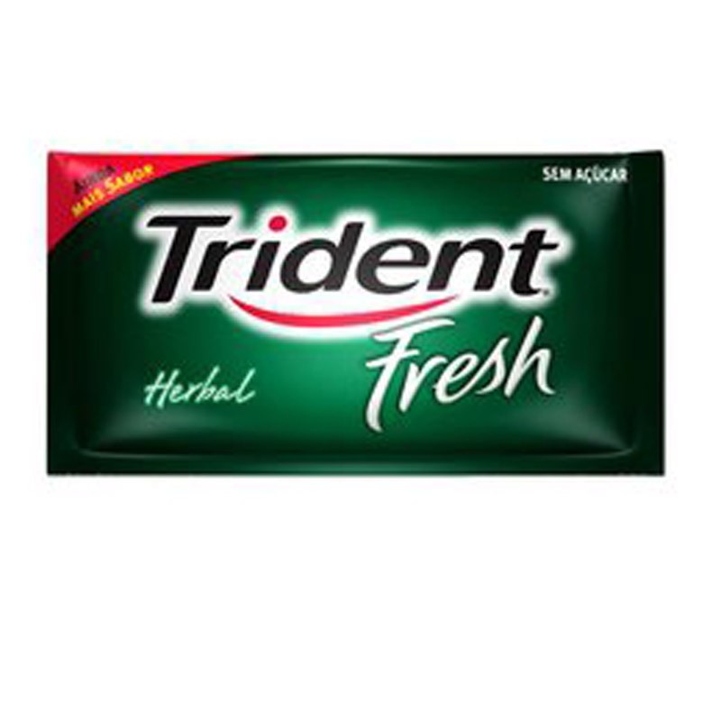 Goma de Mascar Herbal Zero Açúcar Trident Xfresh Envelope 8g 5 Unidades