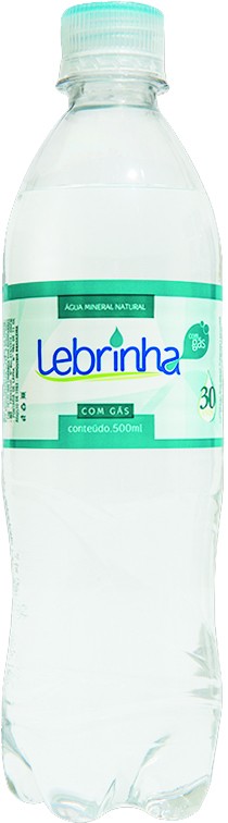 Água mineral LEBRINHA com gás 500ML